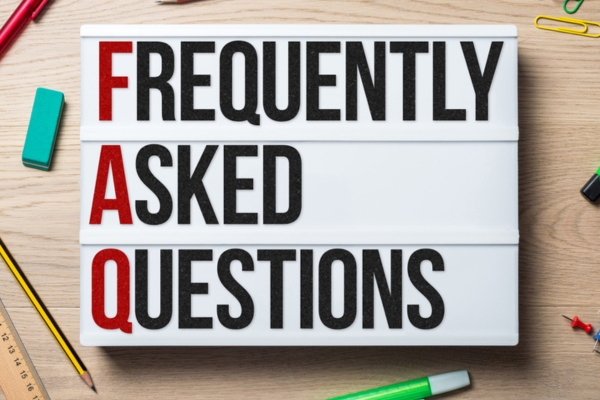 Frequently Asked Questions on lightbox depicting FAQs for oil burner