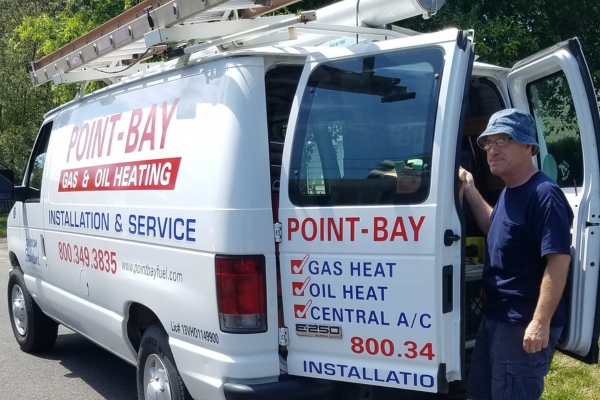 Point Bay Fuel Professional HVAC technician can help replace AC parts