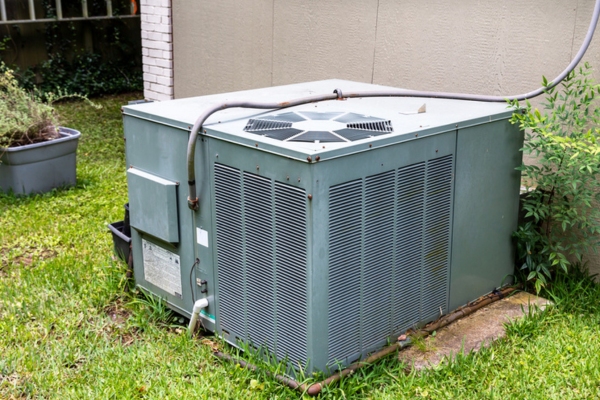 old residential HVAC system